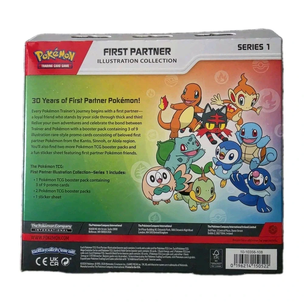 Sealed Pokemon‎ First Partner Illustration Collection (Series 1) New